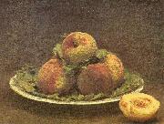 Henri Fantin-Latour Still Life with Peaches, Sweden oil painting artist